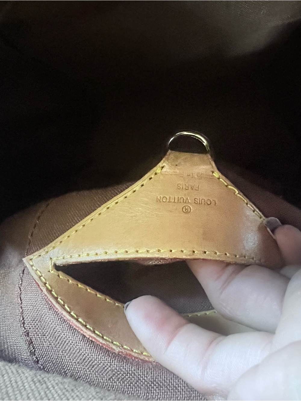 Louis Vuitton Monogram Canvas Dome Satchel with Tan Trim - Picture 7 of 16